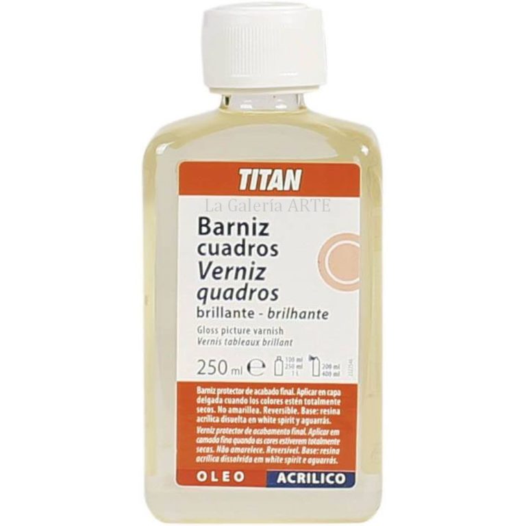 Comprar Barniz Cuadros Brillante 250ml Titan La Galeria Arte