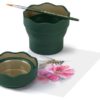 Vaso Plegable para Agua Clic&Go Verde Oscuro Faber Castell –